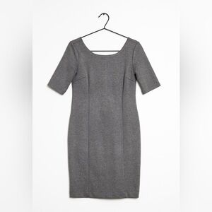 NWT Banana Republic Gray Ponte Sheath Dress Sz. 0